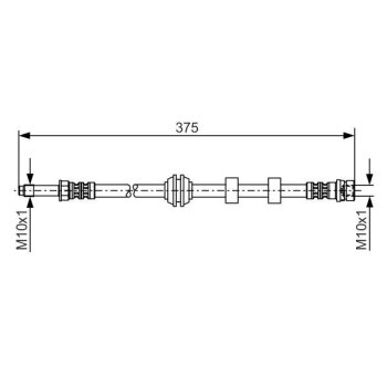 BOSCH Bremsschlauch 1 987 476 626 - 1987476626 passend...