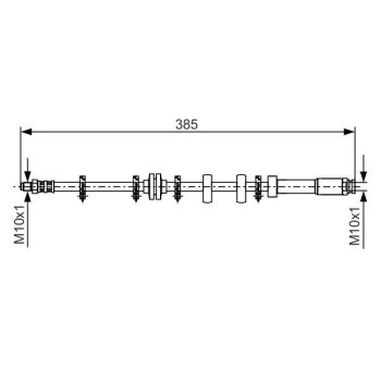 BOSCH Bremsschlauch 1 987 476 634 - 1987476634 passend...