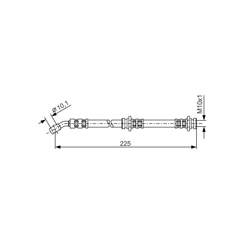 BOSCH Bremsschlauch 1 987 476 655 - 1987476655 passend für 46210 5F200