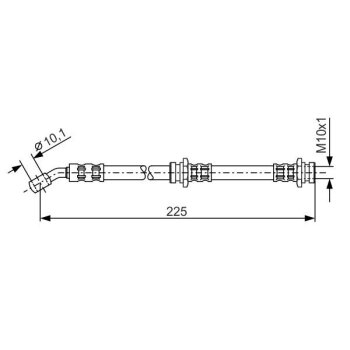 BOSCH Bremsschlauch 1 987 476 655 - 1987476655 passend...