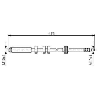 BOSCH Bremsschlauch 1 987 476 747 - 1987476747 passend...