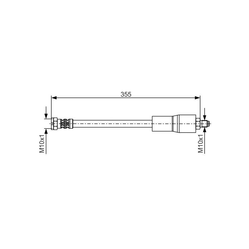 BOSCH Bremsschlauch 1 987 476 751 - 1987476751 passend für 34 30 1 161 964