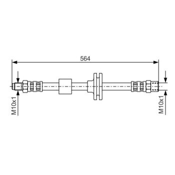 BOSCH Bremsschlauch 1 987 476 752 - 1987476752 passend...