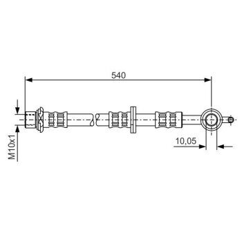 BOSCH Bremsschlauch 1 987 476 834 - 1987476834 passend...