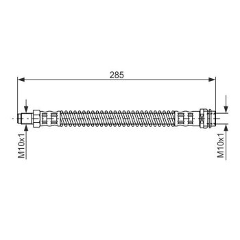BOSCH Bremsschlauch 1 987 476 841 - 1987476841 passend...