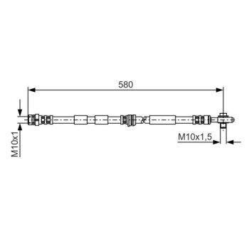 BOSCH Bremsschlauch 1 987 476 849 - 1987476849 passend...
