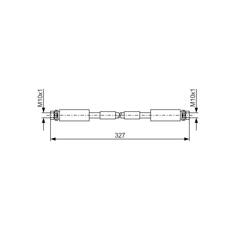 BOSCH Bremsschlauch 1 987 476 856 - 1987476856 passend für 4D0 611 707 D