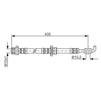 BOSCH Bremsschlauch 1 987 476 911 - 1987476911 passend...