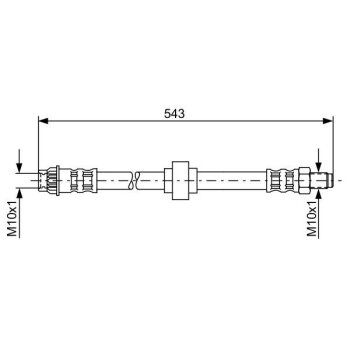 BOSCH Bremsschlauch 1 987 476 916 - 1987476916 passend...