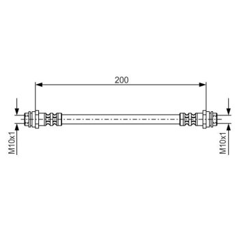 BOSCH Bremsschlauch 1 987 476 946 - 1987476946 passend...