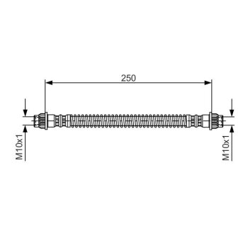 BOSCH Bremsschlauch 1 987 476 947 - 1987476947 passend...