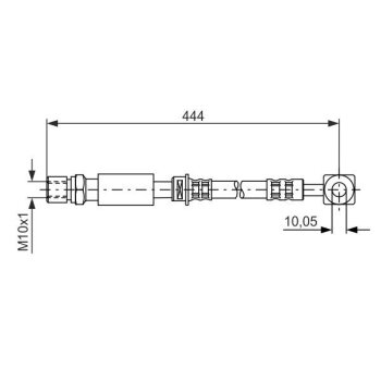 BOSCH Bremsschlauch 1 987 476 975 - 1987476975 passend...