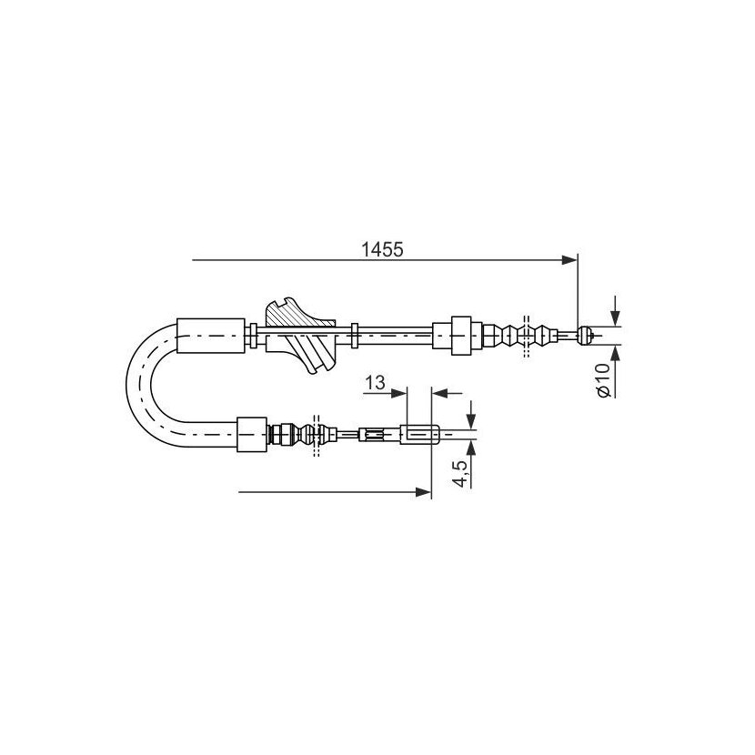 BOSCH Seilzug, Feststellbremse 1 987 477 062 - 1987477062 passend für 443 609 721 E