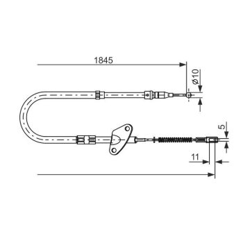 BOSCH Seilzug, Feststellbremse 1 987 477 119 - 1987477119...