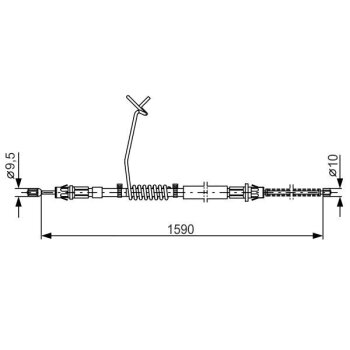 BOSCH Seilzug, Feststellbremse 1 987 477 175 - 1987477175...
