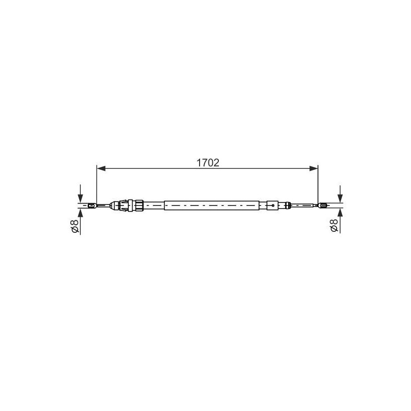 BOSCH Seilzug, Feststellbremse 1 987 477 239 - 1987477239 passend für 4746 16