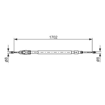 BOSCH Seilzug, Feststellbremse 1 987 477 239 - 1987477239...