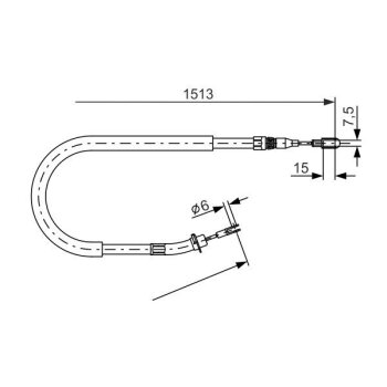 BOSCH Seilzug, Feststellbremse 1 987 477 852 - 1987477852...