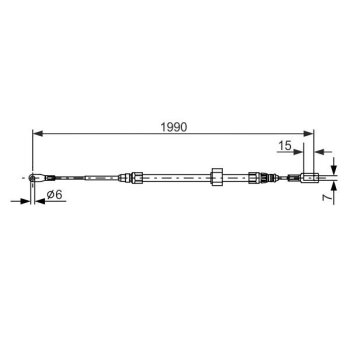 BOSCH Seilzug, Feststellbremse 1 987 477 854 - 1987477854...