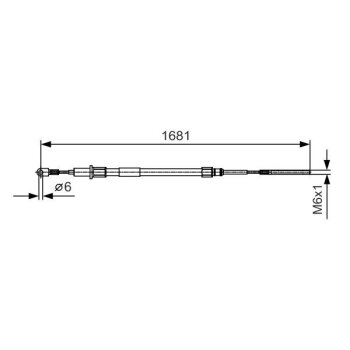 BOSCH Seilzug, Feststellbremse 1 987 477 924 - 1987477924...