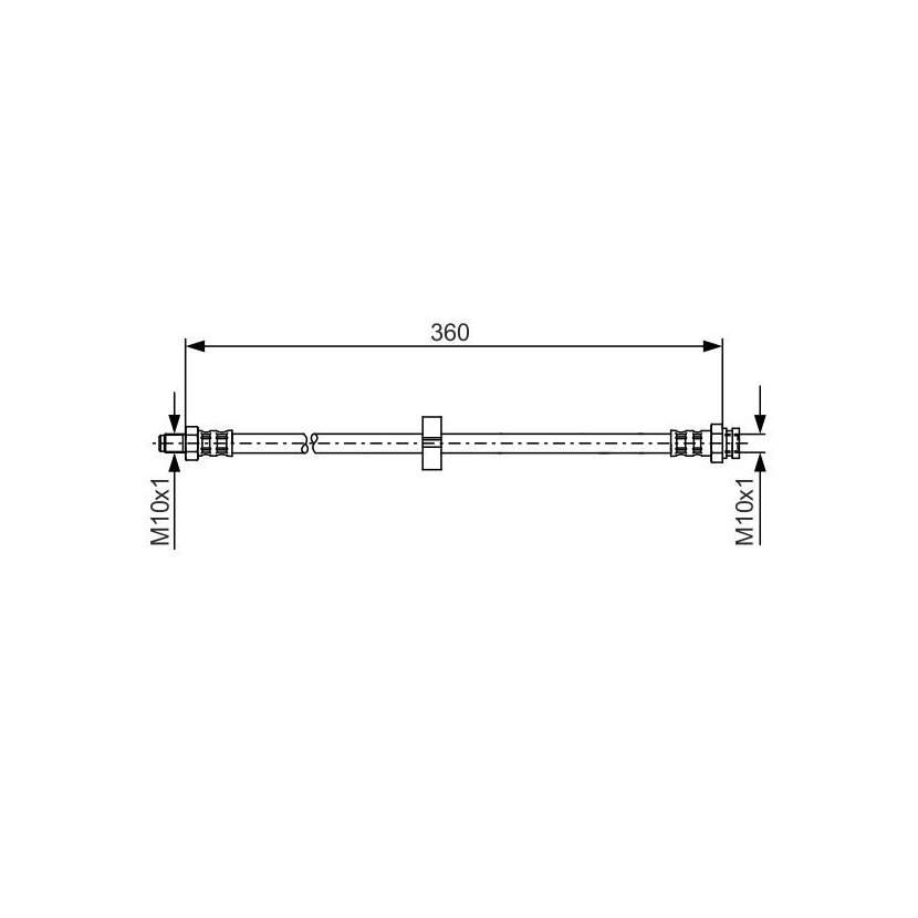 BOSCH Bremsschlauch 1 987 481 002 - 1987481002 passend für 4806 C7