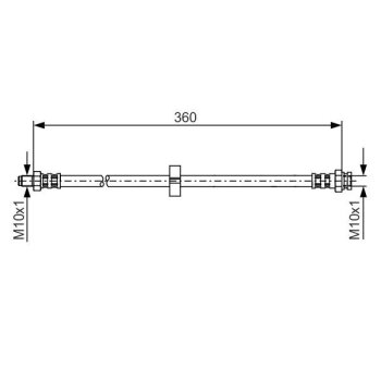 BOSCH Bremsschlauch 1 987 481 002 - 1987481002 passend...