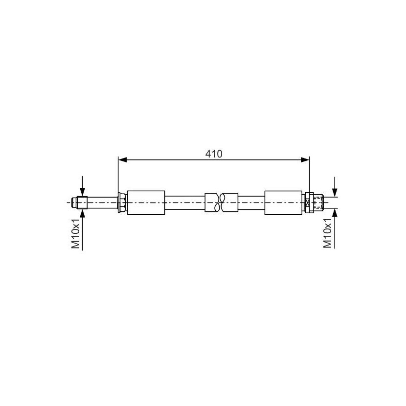 BOSCH Bremsschlauch 1 987 481 020 - 1987481020 passend für 2D0 611 701 D