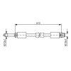 BOSCH Bremsschlauch 1 987 481 020 - 1987481020 passend für 2D0 611 701 D