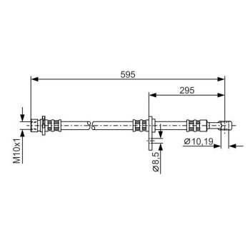BOSCH Bremsschlauch 1 987 481 044 - 1987481044 passend...