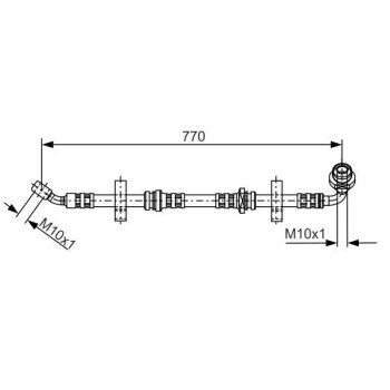 BOSCH Bremsschlauch 1 987 481 071 - 1987481071 passend...