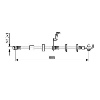BOSCH Bremsschlauch 1 987 481 102 - 1987481102 passend...