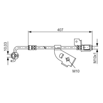 BOSCH Bremsschlauch 1 987 481 113 - 1987481113 passend...
