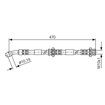 BOSCH Bremsschlauch 1 987 481 149 - 1987481149 passend...