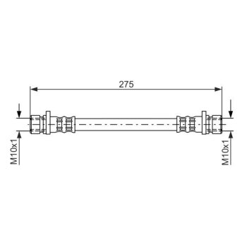 BOSCH Bremsschlauch 1 987 481 210 - 1987481210 passend...