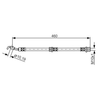 BOSCH Bremsschlauch 1 987 481 288 - 1987481288 passend...