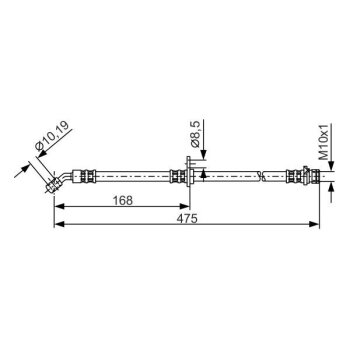 BOSCH Bremsschlauch 1 987 481 326 - 1987481326 passend...