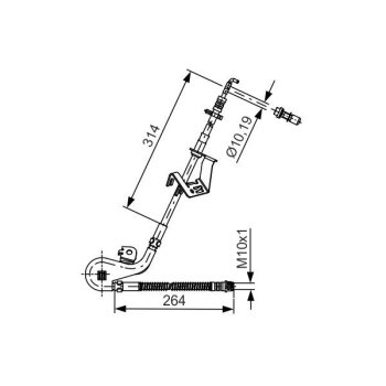 BOSCH Bremsschlauch 1 987 481 428 - 1987481428 passend...