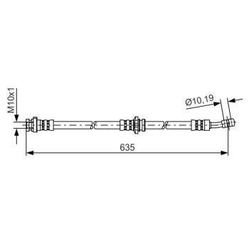 BOSCH Bremsschlauch 1 987 481 433 - 1987481433 passend...