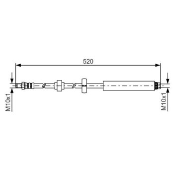 BOSCH Bremsschlauch 1 987 481 436 - 1987481436 passend...