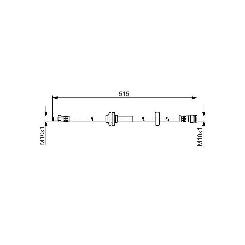 BOSCH Bremsschlauch 1 987 481 482 - 1987481482 passend für 16 174 324 80