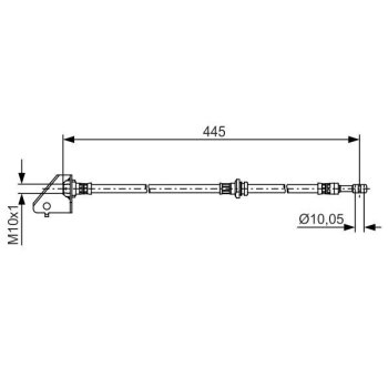 BOSCH Bremsschlauch 1 987 481 497 - 1987481497 passend...