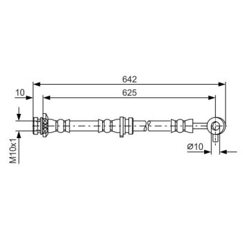 BOSCH Bremsschlauch 1 987 481 572 - 1987481572 passend...