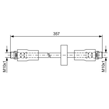 BOSCH Bremsschlauch 1 987 481 591 - 1987481591 passend...