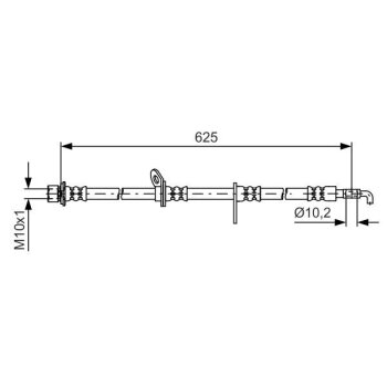BOSCH Bremsschlauch 1 987 481 596 - 1987481596 passend...