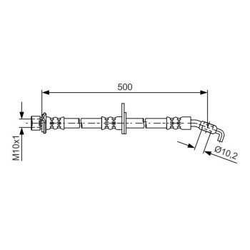 BOSCH Bremsschlauch 1 987 481 614 - 1987481614 passend...