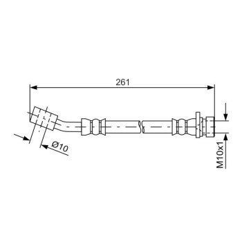 BOSCH Bremsschlauch 1 987 481 621 - 1987481621 passend...