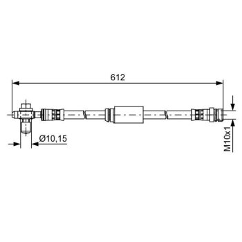 BOSCH Bremsschlauch 1 987 481 631 - 1987481631 passend...