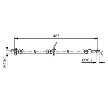 BOSCH Bremsschlauch 1 987 481 633 - 1987481633 passend...
