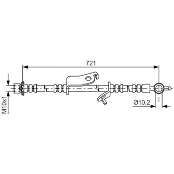 BOSCH Bremsschlauch 1 987 481 635 - 1987481635 passend...