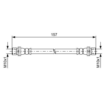 BOSCH Bremsschlauch 1 987 481 642 - 1987481642 passend...
